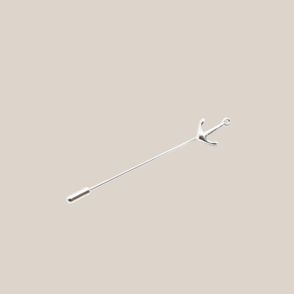 Anchor Silver Lapel Pin