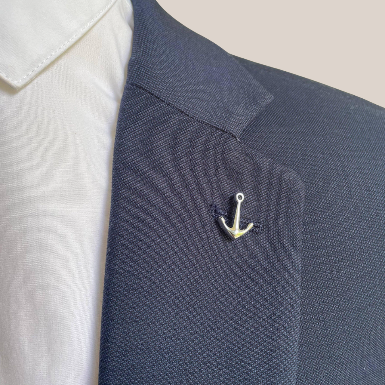 Anchor Silver Lapel Pin