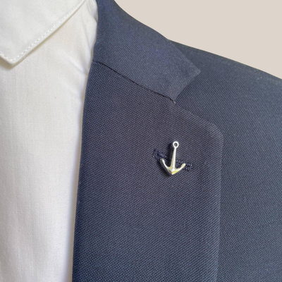 Anchor Silver Lapel Pin