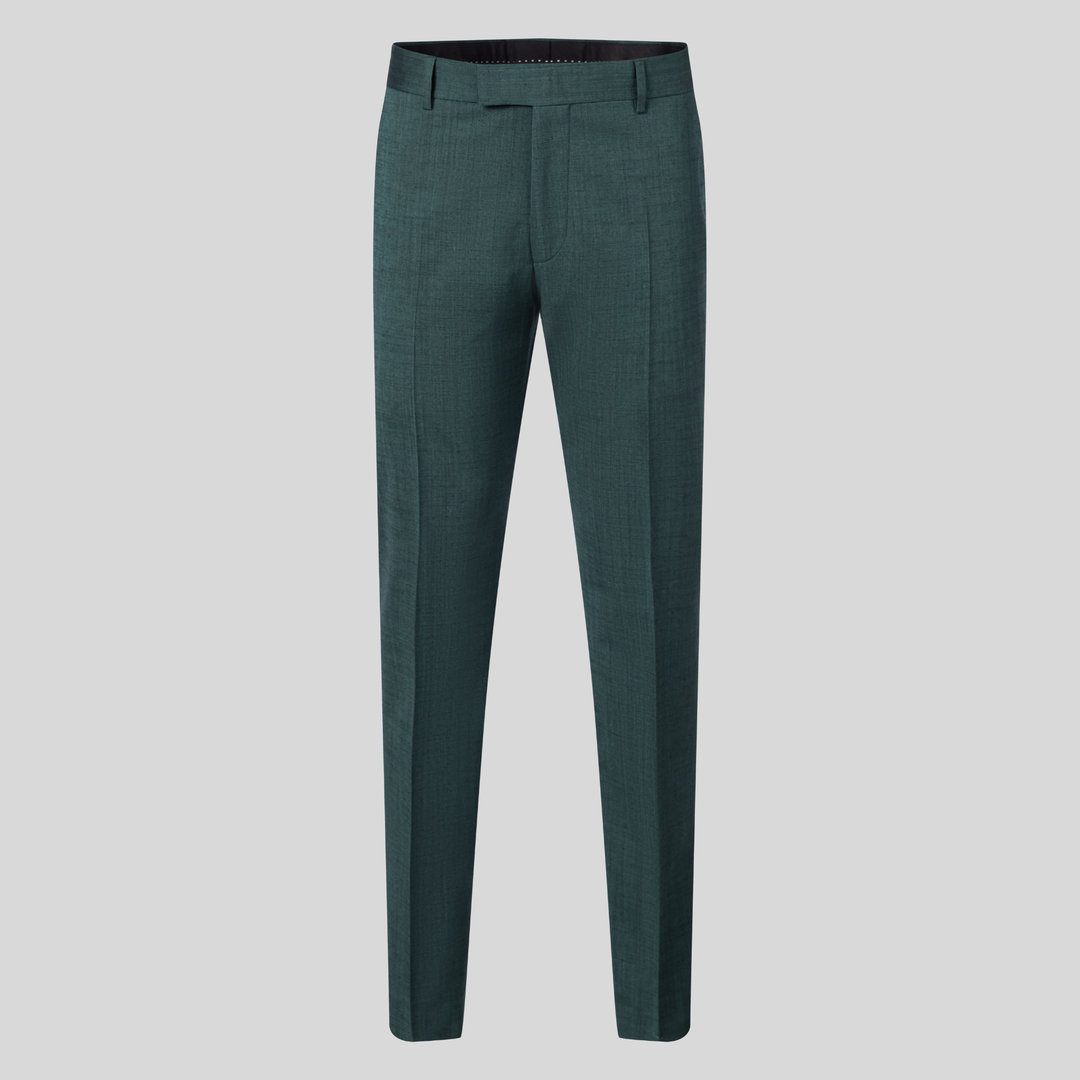 slim fit dress slacks Hunter Green Stretch Suit Pants 36 main image 1