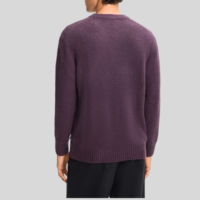 Soft Boucle Textured Sweater - Purple