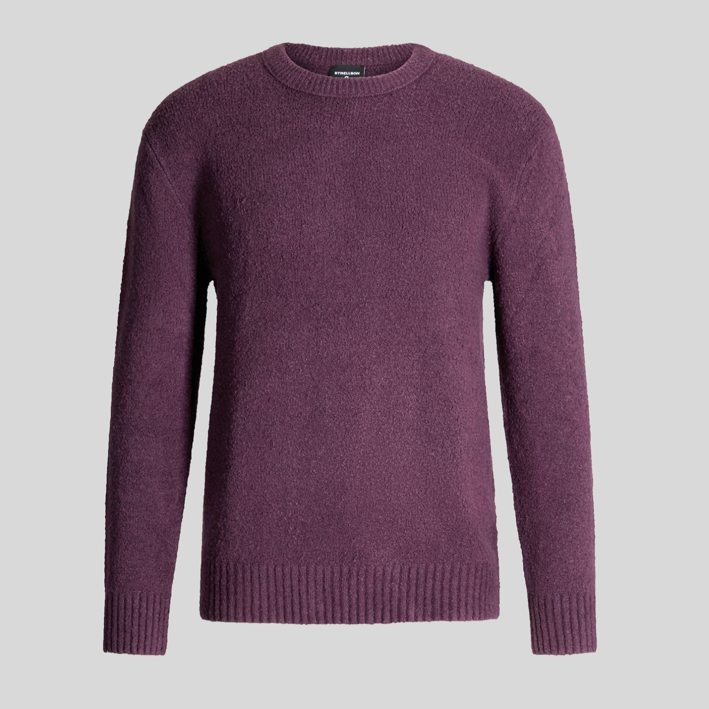 Soft Boucle Textured Sweater - Purple