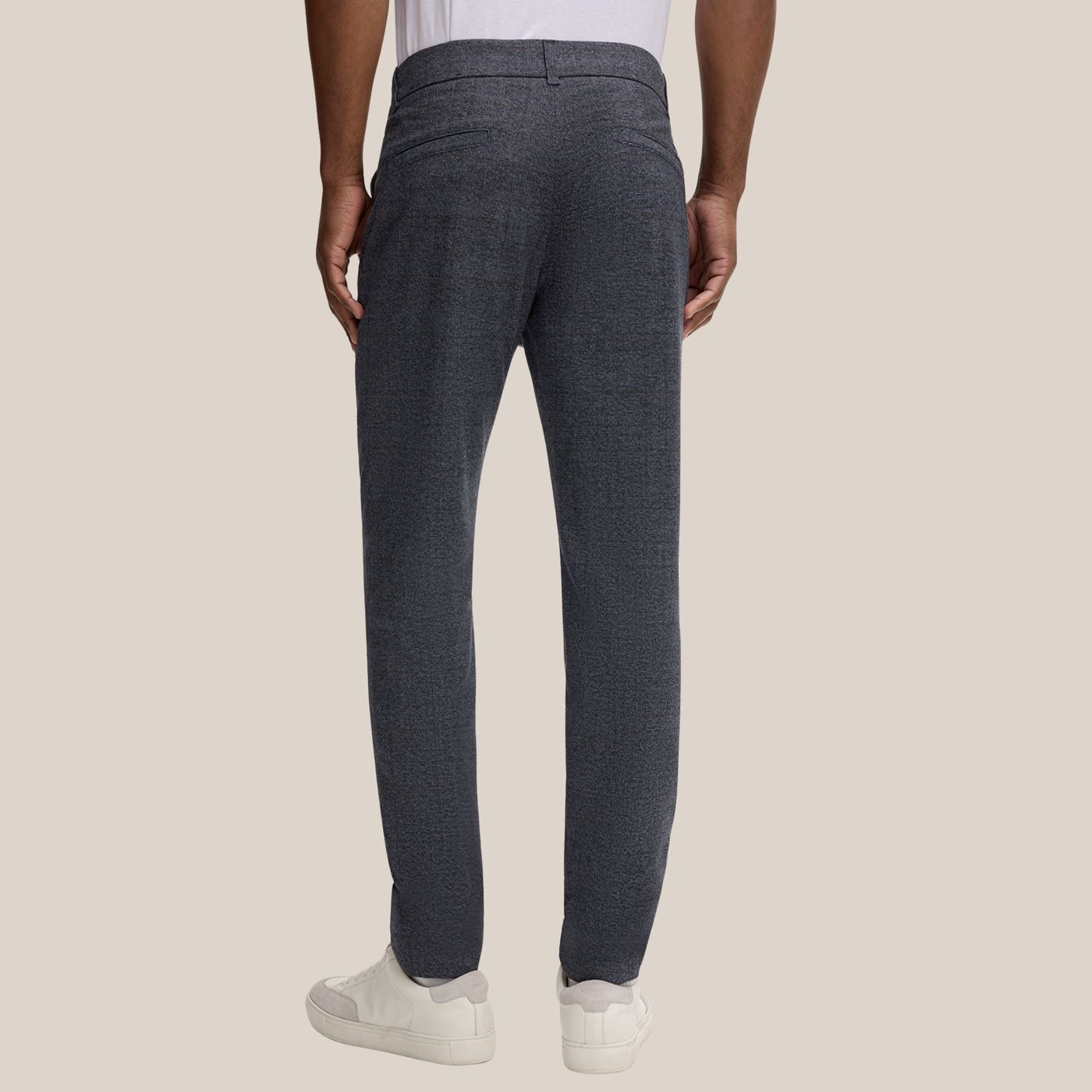 Checks Pattern Trousers - Blue/Grey