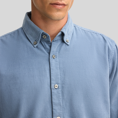 Fine Wale Cord Shirt - Blue