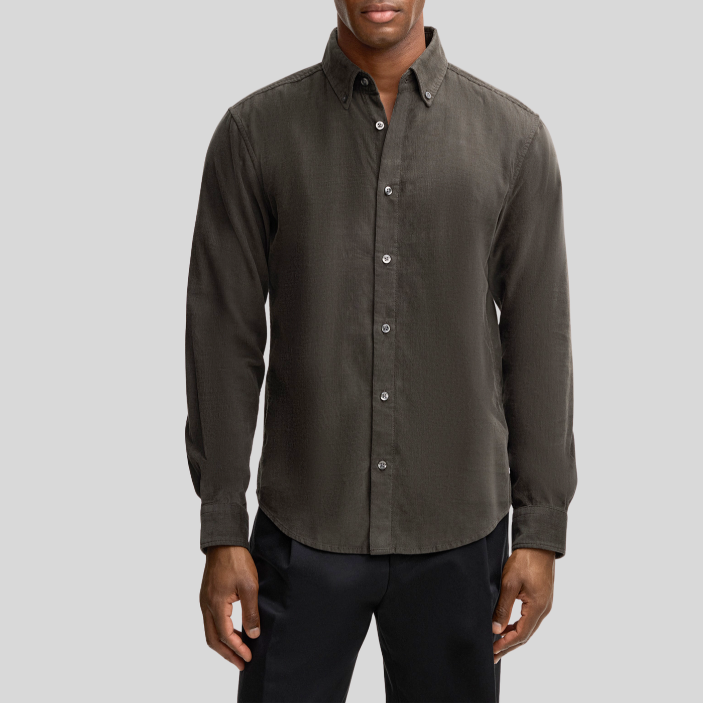 Fine Wale Cord Shirt - Dark Green