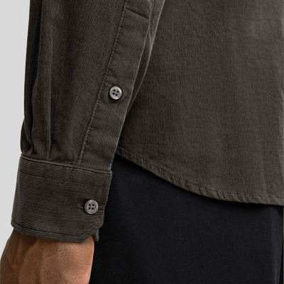 Fine Wale Cord Shirt - Dark Green