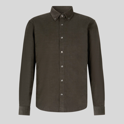 Fine Wale Cord Shirt - Dark Green