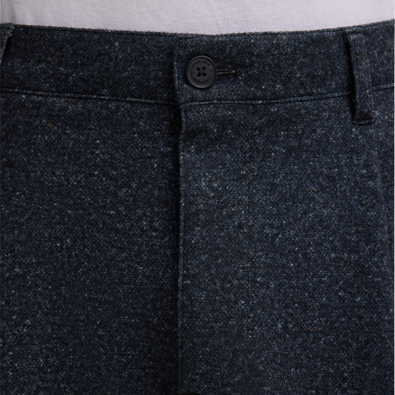 Gotstyle Fashion Strellson Melange Front Pleat Trousers - Charcoal