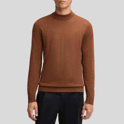 Gotstyle Fashion Strellson Pullover with Stand-Up Collar - Copper