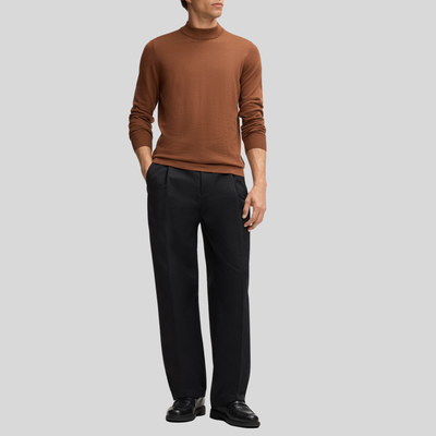 Gotstyle Fashion Strellson Pullover with Stand-Up Collar - Copper