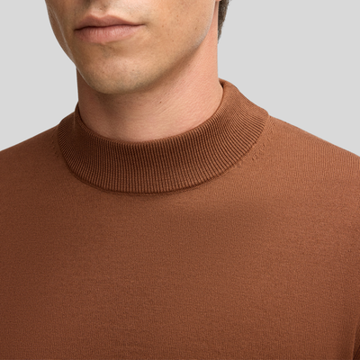 Gotstyle Fashion Strellson Pullover with Stand-Up Collar - Copper