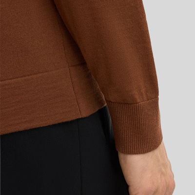 Gotstyle Fashion Strellson Pullover with Stand-Up Collar - Copper