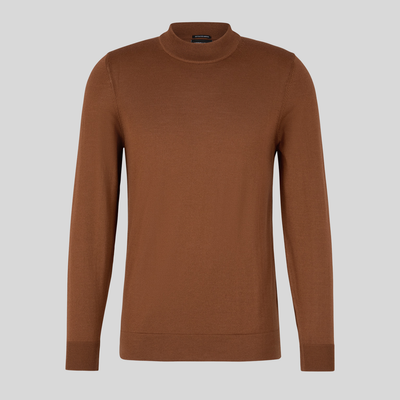 Gotstyle Fashion Strellson Pullover with Stand-Up Collar - Copper