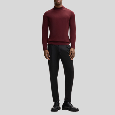 Gotstyle Fashion Strellson Pullover with Stand-Up Collar - Rust