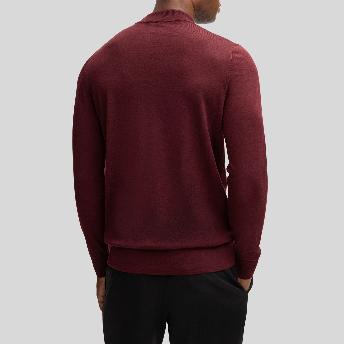 Gotstyle Fashion Strellson Pullover with Stand-Up Collar - Rust