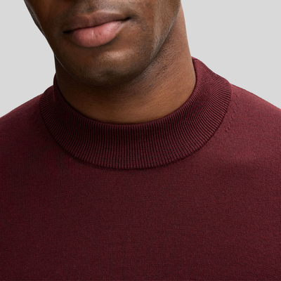 Gotstyle Fashion Strellson Pullover with Stand-Up Collar - Rust