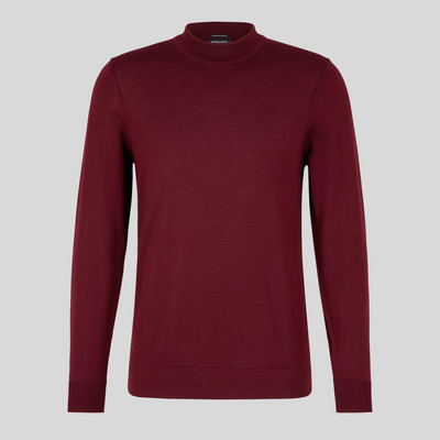 Gotstyle Fashion Strellson Pullover with Stand-Up Collar - Rust