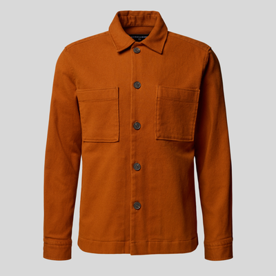 Gotstyle Fashion Strellson Twill Shirt Jacket - Terracotta