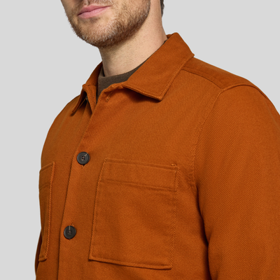 Gotstyle Fashion Strellson Twill Shirt Jacket - Terracotta