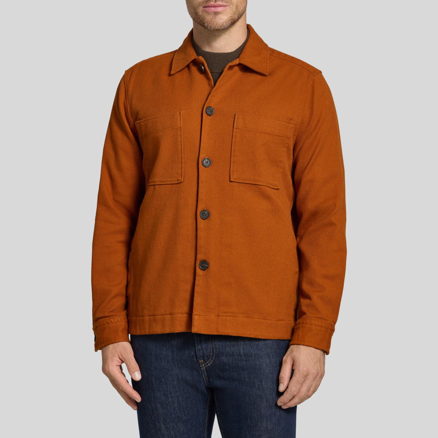 Gotstyle Fashion Strellson Twill Shirt Jacket - Terracotta