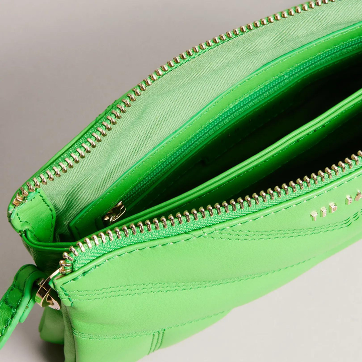 Green quilted bag online