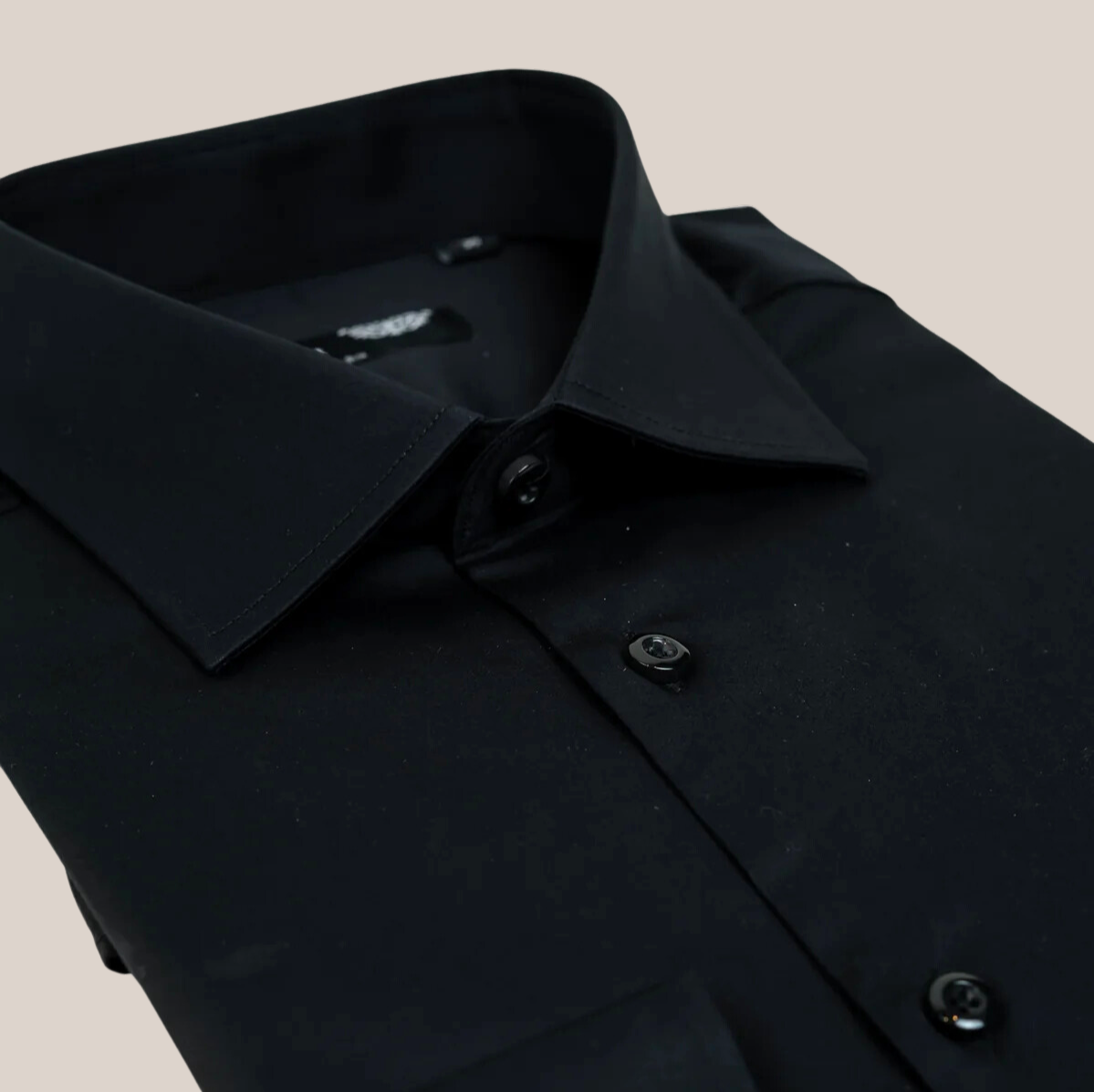 Horst Slim Fit Cotton Stretch Dress Shirt Black Horst Slim Fit Cotton Stretch Dress Shirt Black