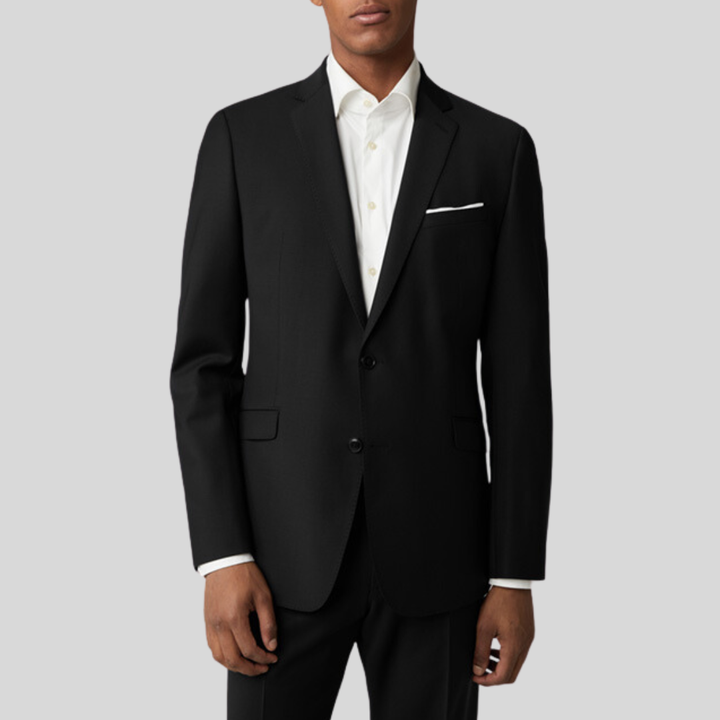Black stretch blazer discount