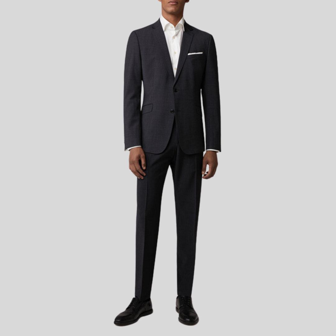 Strellson Wool Stretch Blend Slim Fit Dress Pant Black