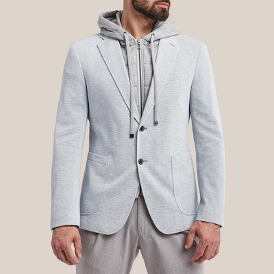 Gotstyle Fashion - Joop! Blazers Patch Pocket Blazer with Removable Hoodie - Blue