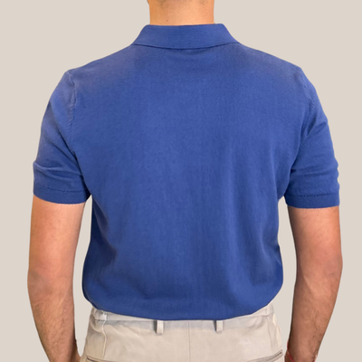 Knit Polo Shirt - Navy