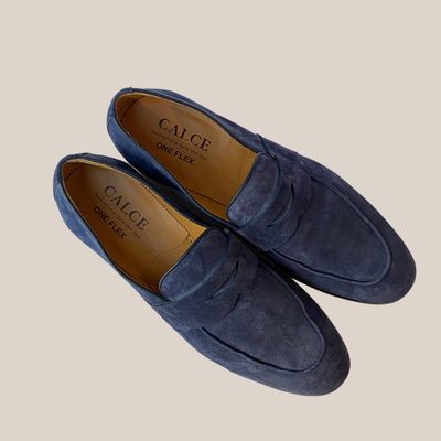 Gotstyle Fashion - Calce Shoes Suede Leather Penny Loafer - Blue