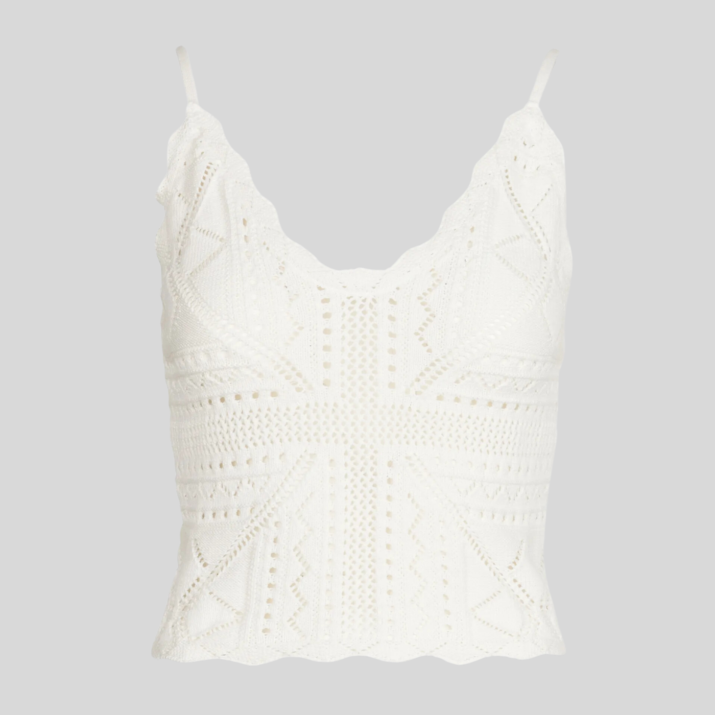 Gotstyle Fashion - Suncoo Camisoles Knit V-Neck Camisole - White