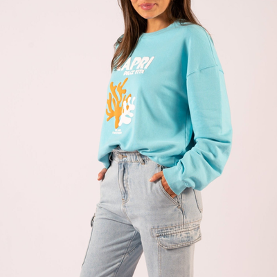 Gotstyle Fashion - We Are The Others Sweatshirts Capri Dolce Vita Sweatshirt - Cyan