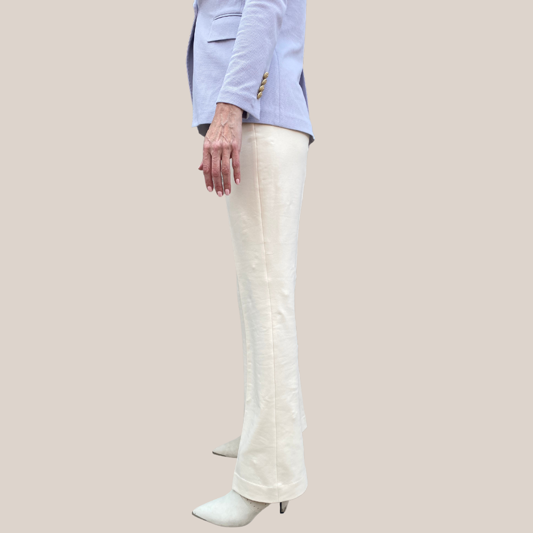 Gotstyle Fashion - Circolo 1901 Pants Jersey Pique Boot Cut Pant - Cream