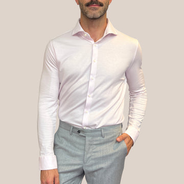 Textured Ovals Shirt - Pink