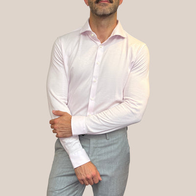 Gotstyle Fashion - Desoto Collar Shirts Textured Ovals Shirt - Pink