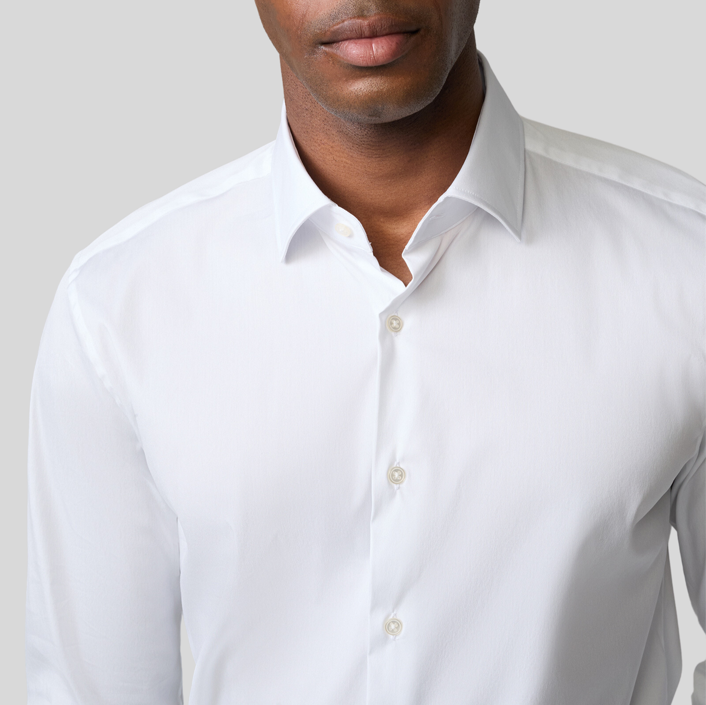 Strellson Slim Fit Cotton Dress Shirt White Strellson Slim Fit Cotton Dress Shirt White