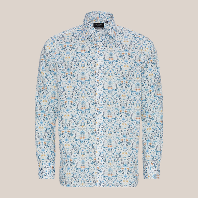 Gotstyle Fashion - Sand Collar Shirts Allover Floral Print Shirt - Multi