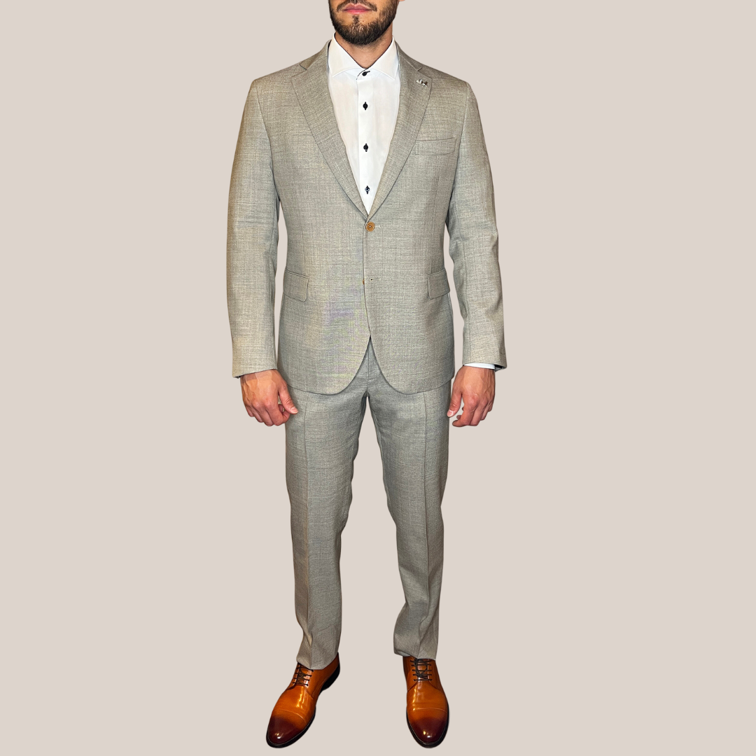 Gotstyle Fashion - Tombolini Suits Melange Wool Suit - Grey