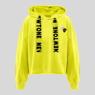 Gotstyle Fashion - Newtone Sweatshirts Soft Washed Crop Hoodie - Yellow