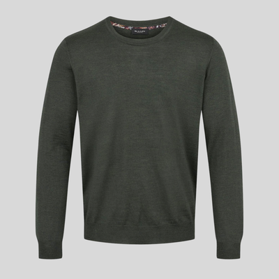 Gotstyle Fashion - Sand Sweaters Extra Fine Merino Crew Neck Sweater - Dark Green