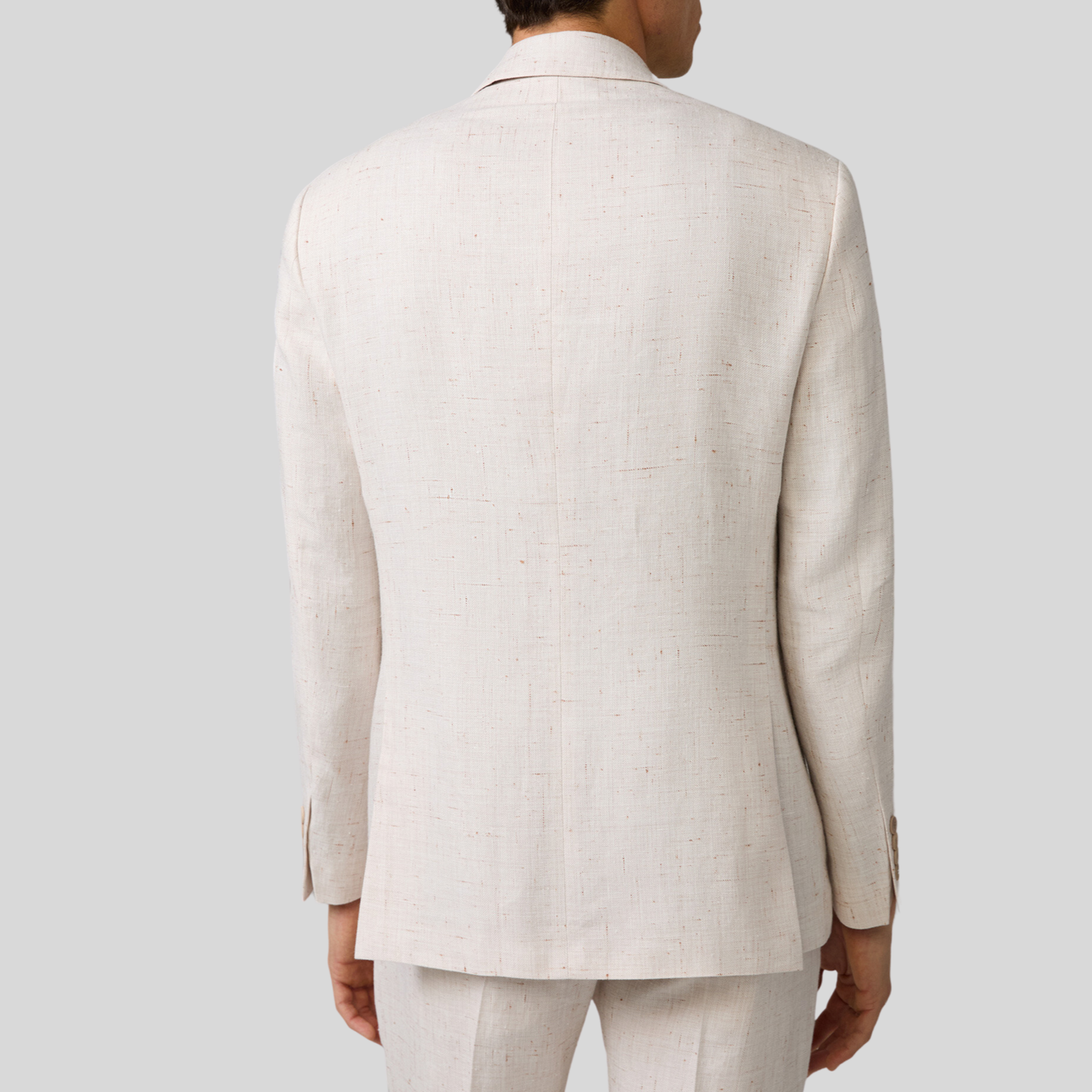 Gotstyle Fashion - Strellson Suits Mottled Linen Blend Double Breasted Suit Jacket - Off-White