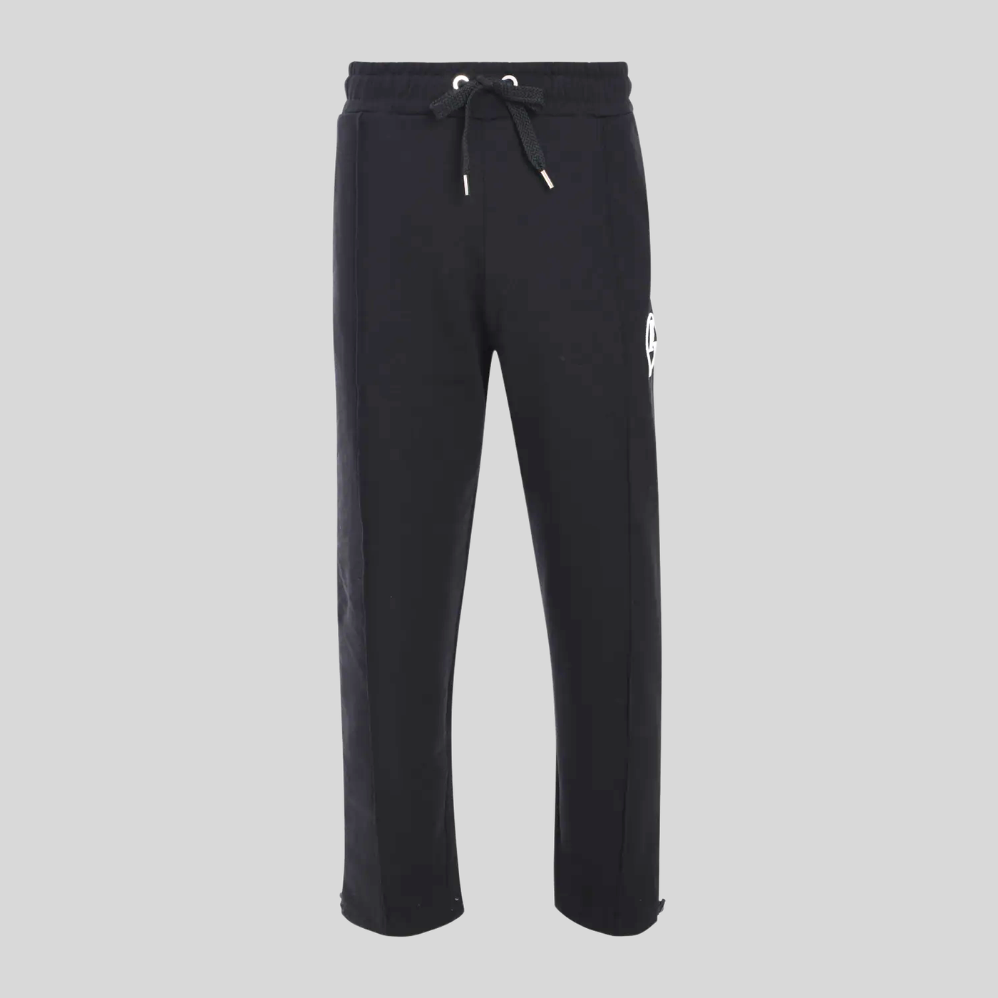 Monogram Embroidered Logo Jogger - Black