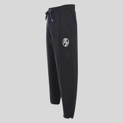 Monogram Embroidered Logo Jogger - Black