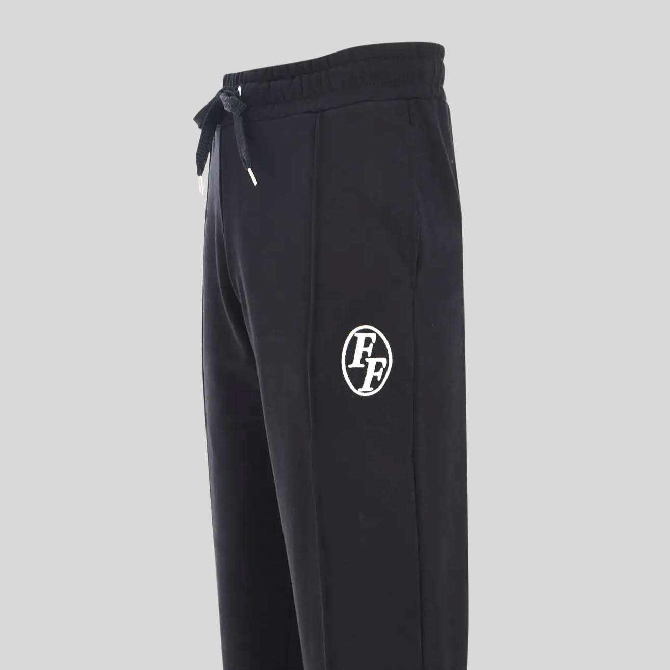 Monogram Embroidered Logo Jogger - Black