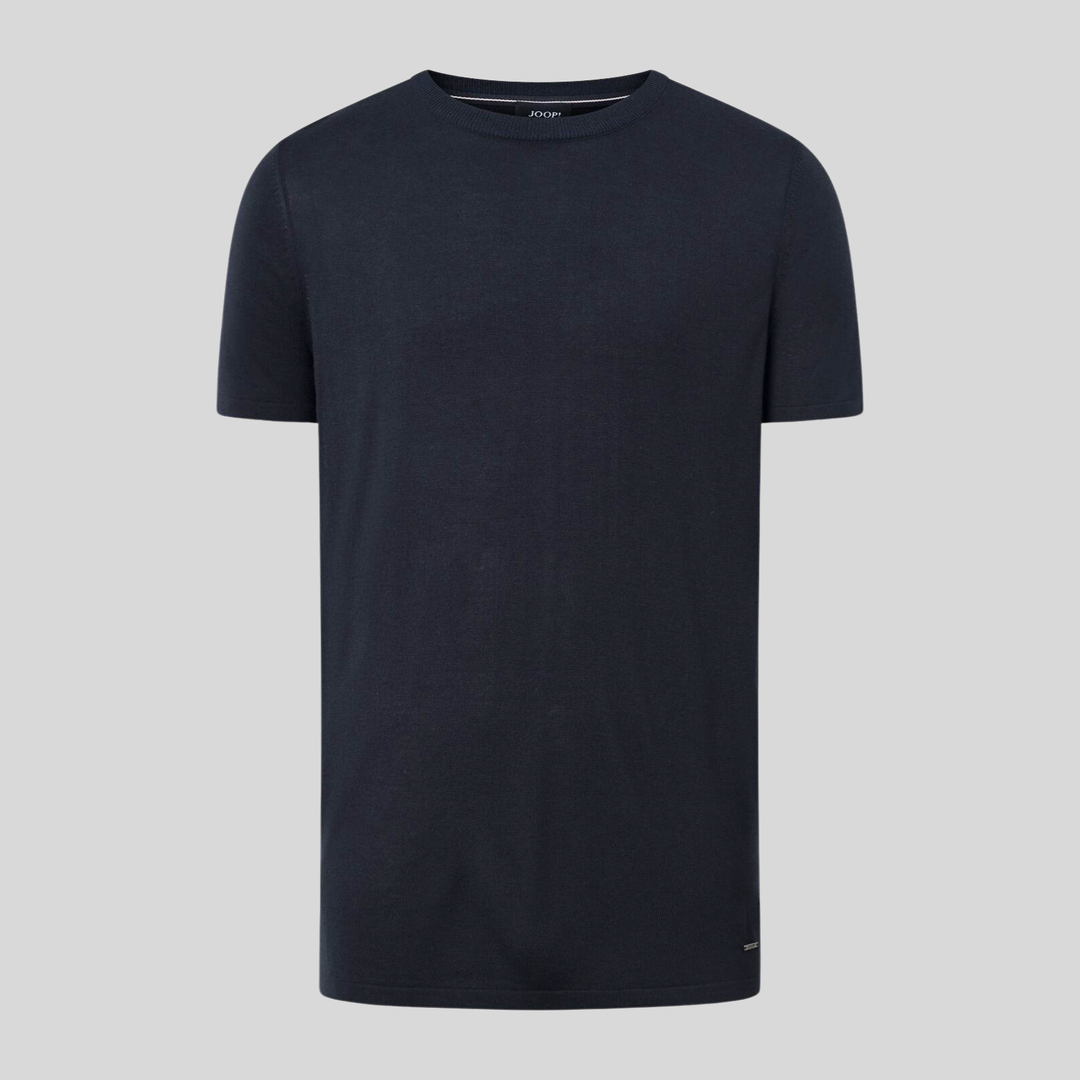 Knit Crew Ribbed T-Shirt Dark Navy