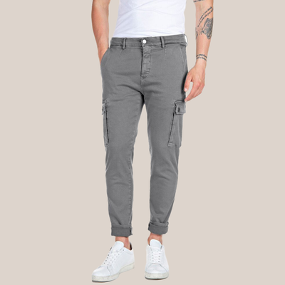 Gotstyle Fashion - Replay Denim Slim Fit Cargo Jean - Light Grey