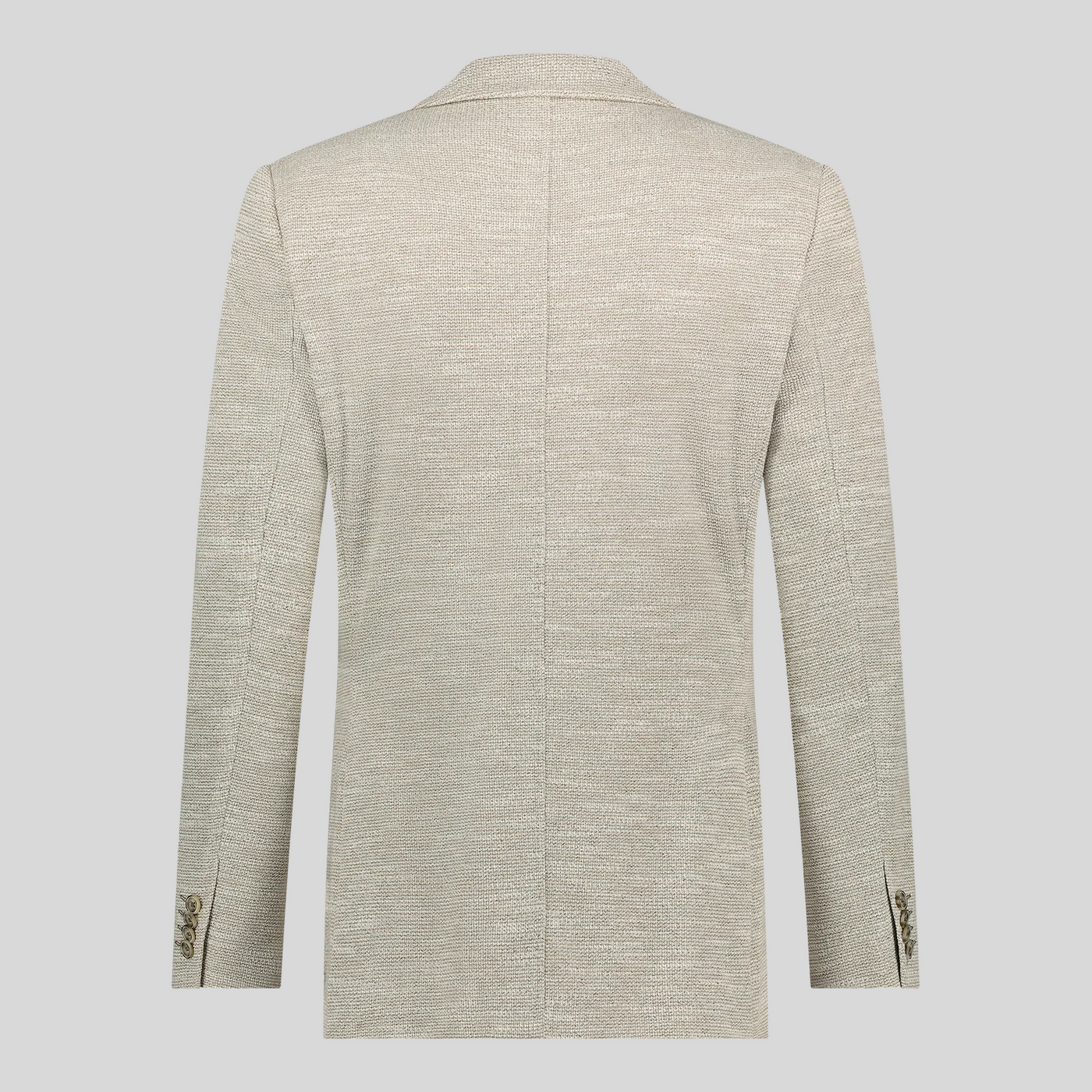 Melange Knit Patch Pocket Blazer - Sand