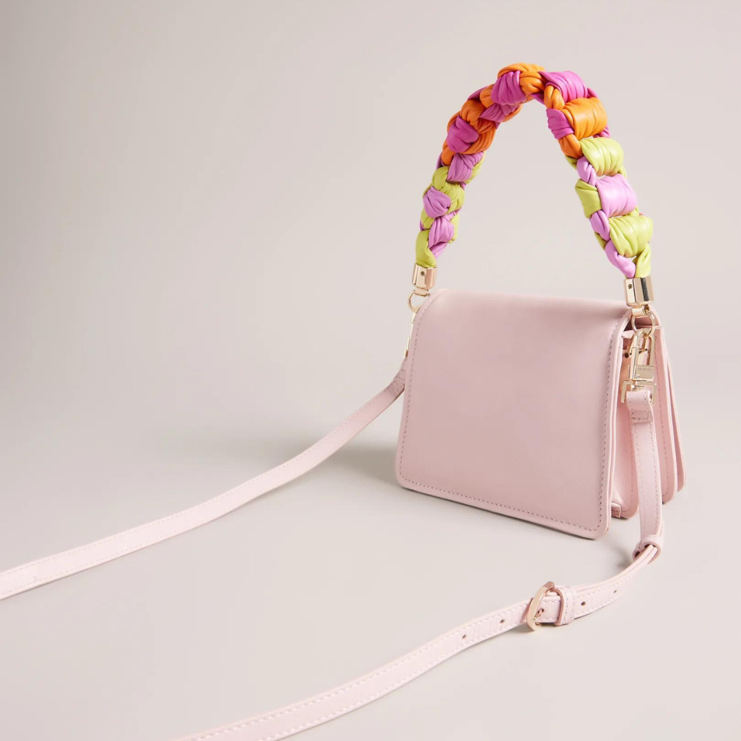 Ted Baker Knotted Handle Leather Crossbody Bag Pink – Gotstyle