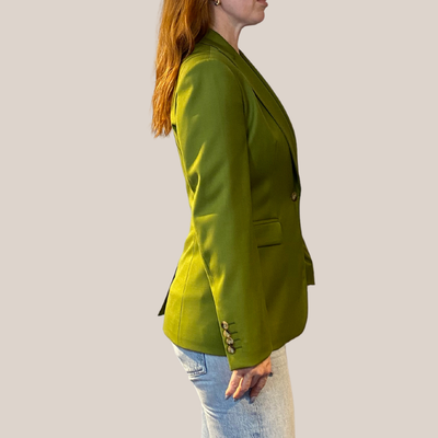 Gotstyle Fashion - Normeet Blazers Soft Touch Peak Lapel 1-Button Blazer - Green